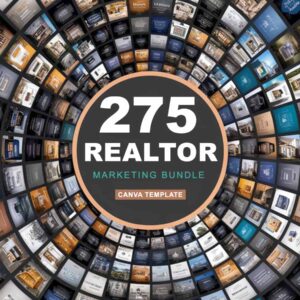 275 Realtor Marketing Canva templates + bonus